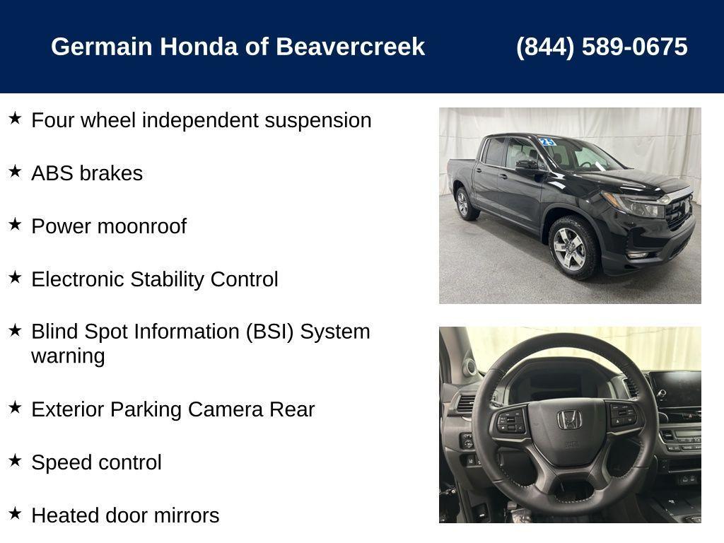 used 2025 Honda Ridgeline car, priced at $38,899
