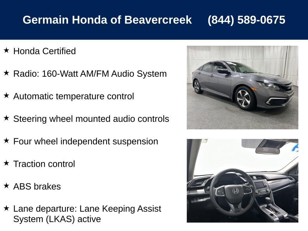used 2019 Honda Civic car, priced at $20,988