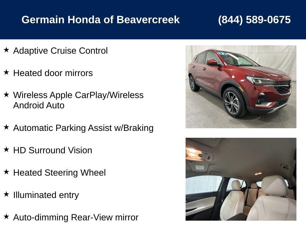 used 2022 Buick Encore GX car, priced at $24,988
