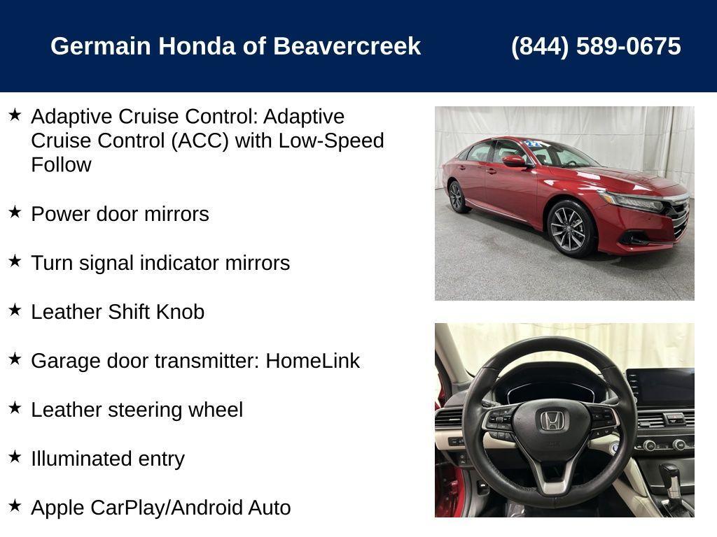 used 2022 Honda Accord car, priced at $27,900