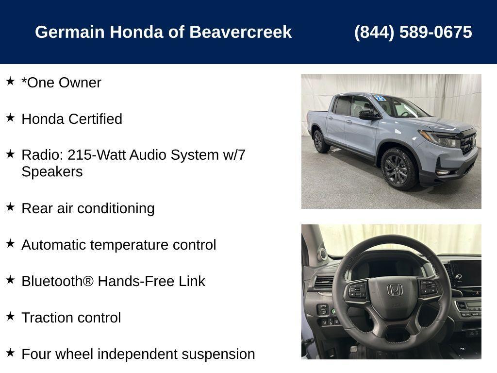 used 2025 Honda Ridgeline car, priced at $36,994