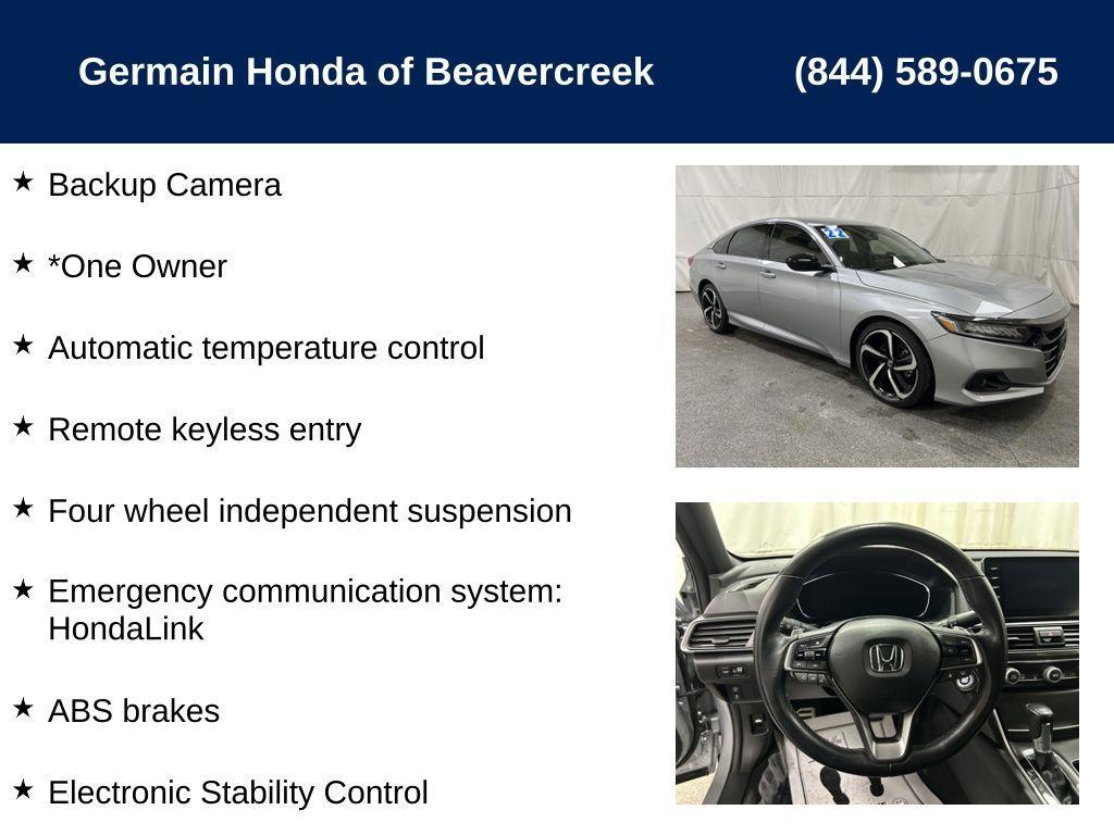 used 2022 Honda Accord car, priced at $25,775