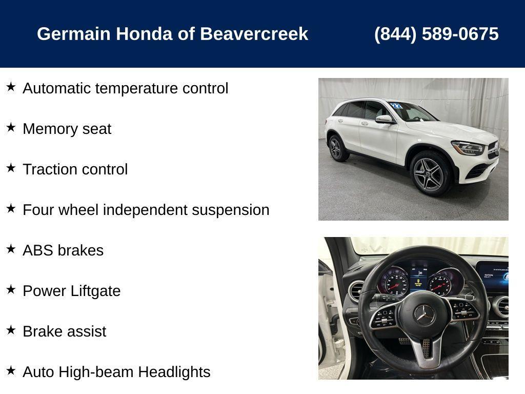 used 2022 Mercedes-Benz GLC 300 car, priced at $33,335