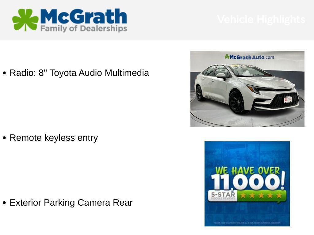 used 2024 Toyota Corolla car, priced at $23,875