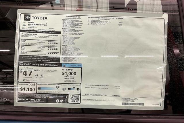 new 2025 Toyota Camry car, priced at $33,689