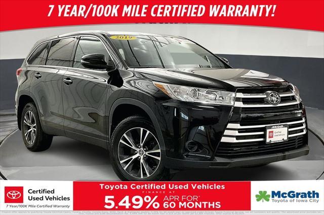 used 2019 Toyota Highlander car, priced at $26,182