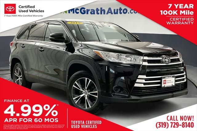 used 2019 Toyota Highlander car, priced at $27,935