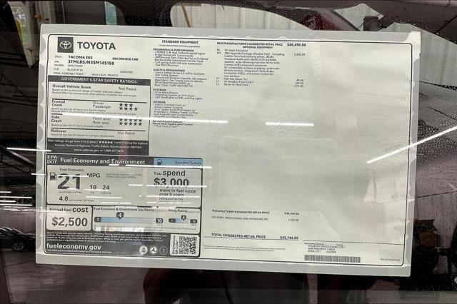 new 2025 Toyota Tacoma car, priced at $45,744