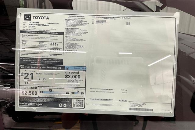 new 2025 Toyota Tacoma car, priced at $43,469
