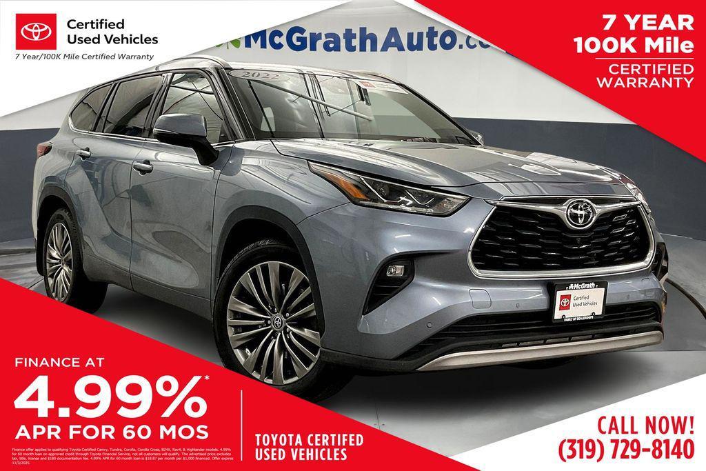 used 2022 Toyota Highlander car, priced at $38,987