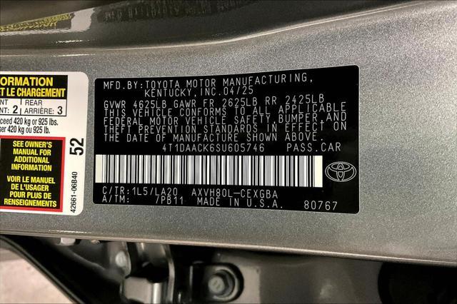 new 2025 Toyota Camry car, priced at $37,169