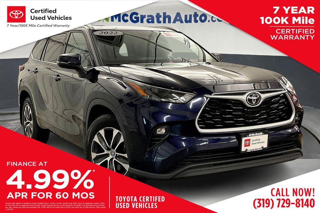 used 2022 Toyota Highlander car, priced at $36,611