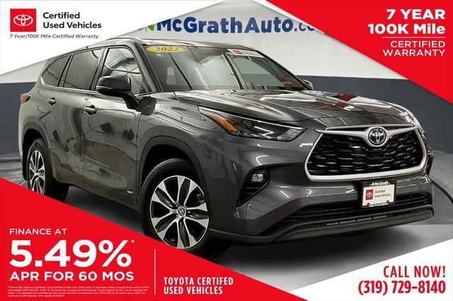 used 2022 Toyota Highlander Hybrid car, priced at $40,608