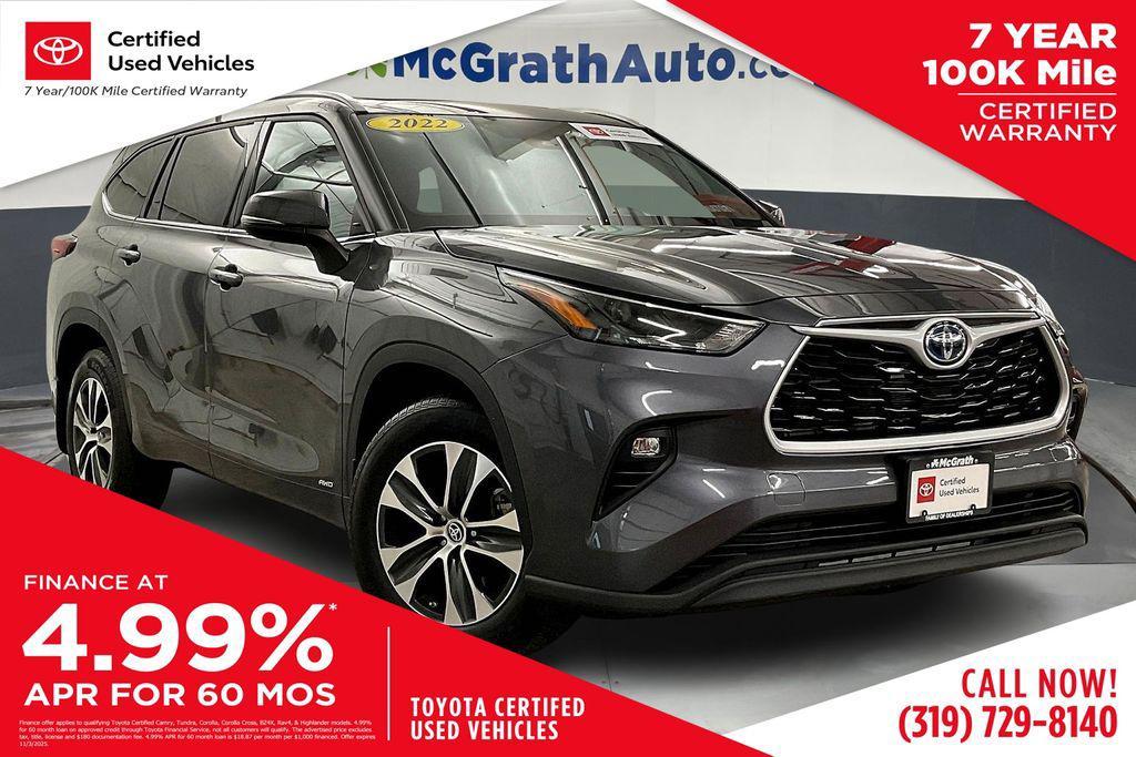 used 2022 Toyota Highlander Hybrid car, priced at $37,078