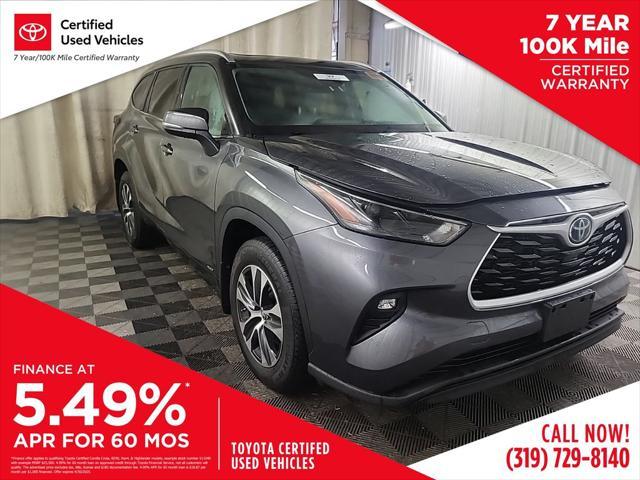 used 2022 Toyota Highlander Hybrid car, priced at $39,830