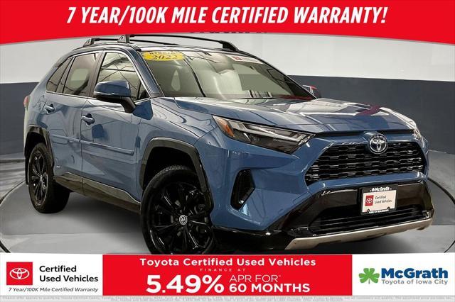 used 2022 Toyota RAV4 Hybrid car, priced at $34,998