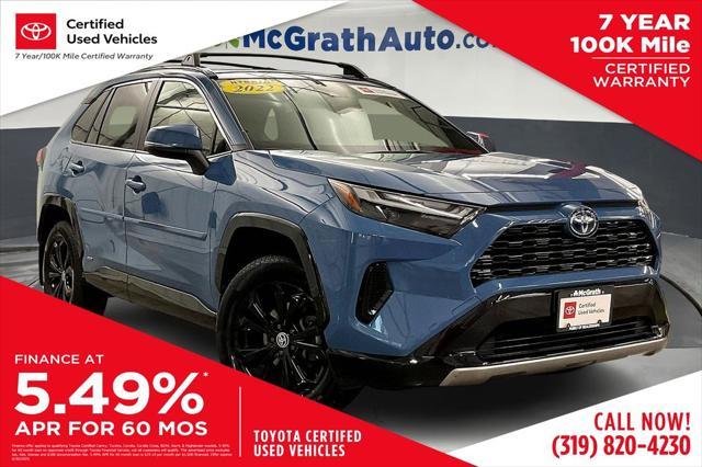 used 2022 Toyota RAV4 Hybrid car, priced at $34,998