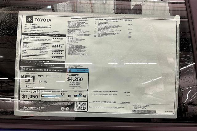 new 2025 Toyota Camry car, priced at $31,789