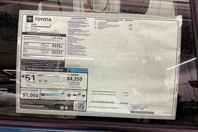 new 2025 Toyota Camry car, priced at $30,129