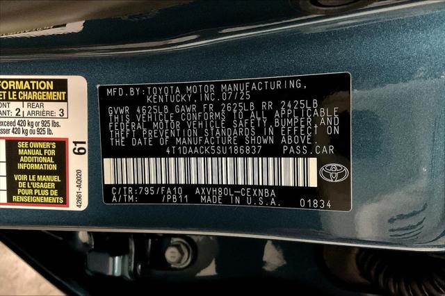new 2025 Toyota Camry car, priced at $30,129