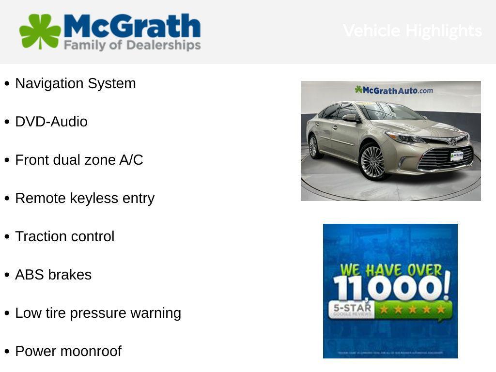 used 2017 Toyota Avalon car, priced at $24,707