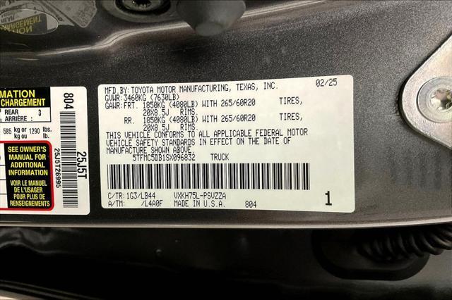new 2025 Toyota Tundra Hybrid car, priced at $70,494