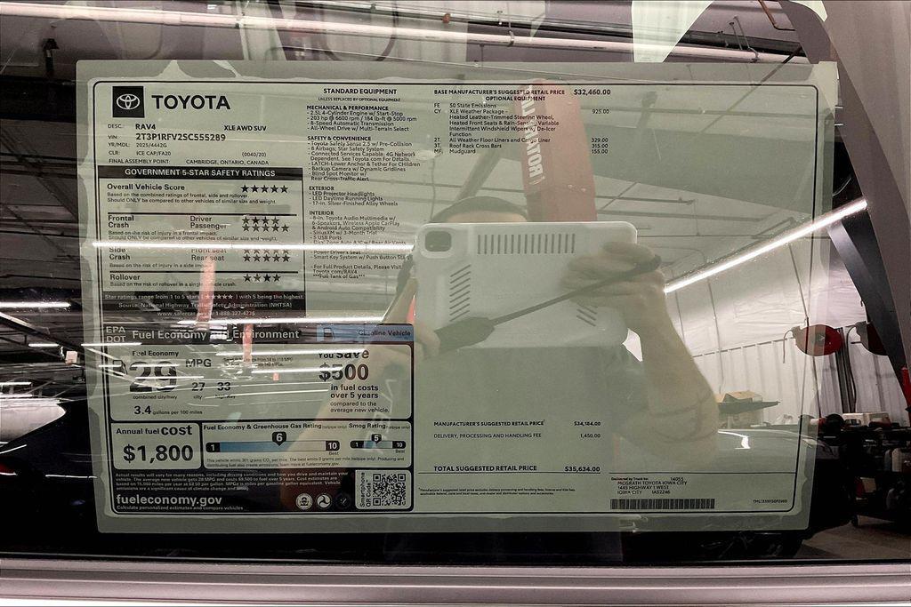 new 2025 Toyota RAV4 car, priced at $35,634