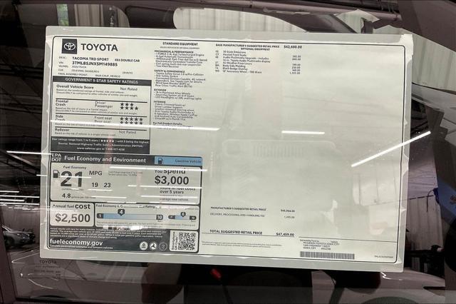 new 2025 Toyota Tacoma car, priced at $44,900