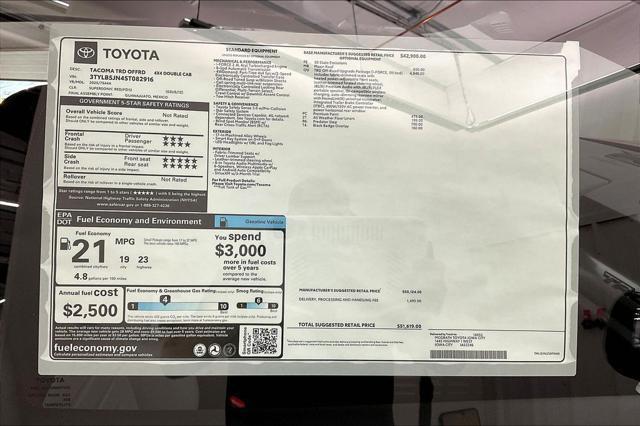 new 2025 Toyota Tacoma car, priced at $51,619