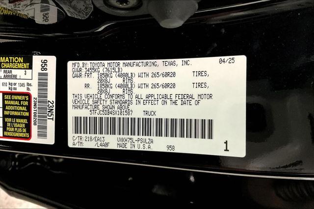 new 2025 Toyota Tundra Hybrid car, priced at $60,490