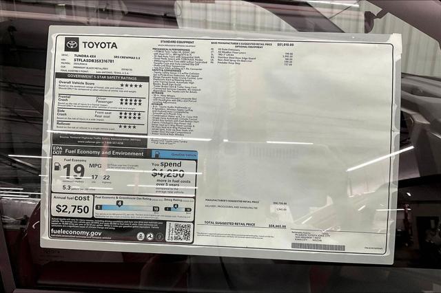 new 2025 Toyota Tundra car, priced at $51,987