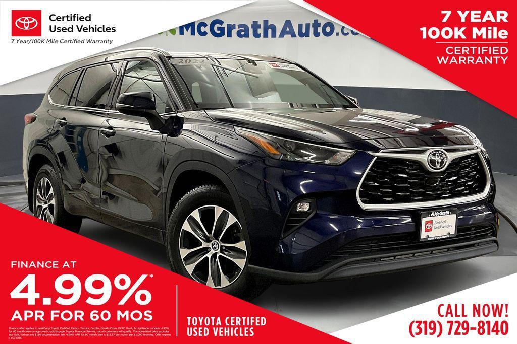 used 2022 Toyota Highlander car, priced at $38,125
