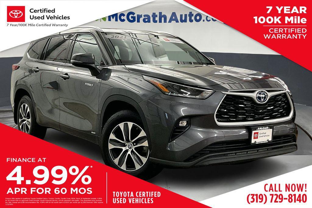 used 2021 Toyota Highlander Hybrid car, priced at $38,111