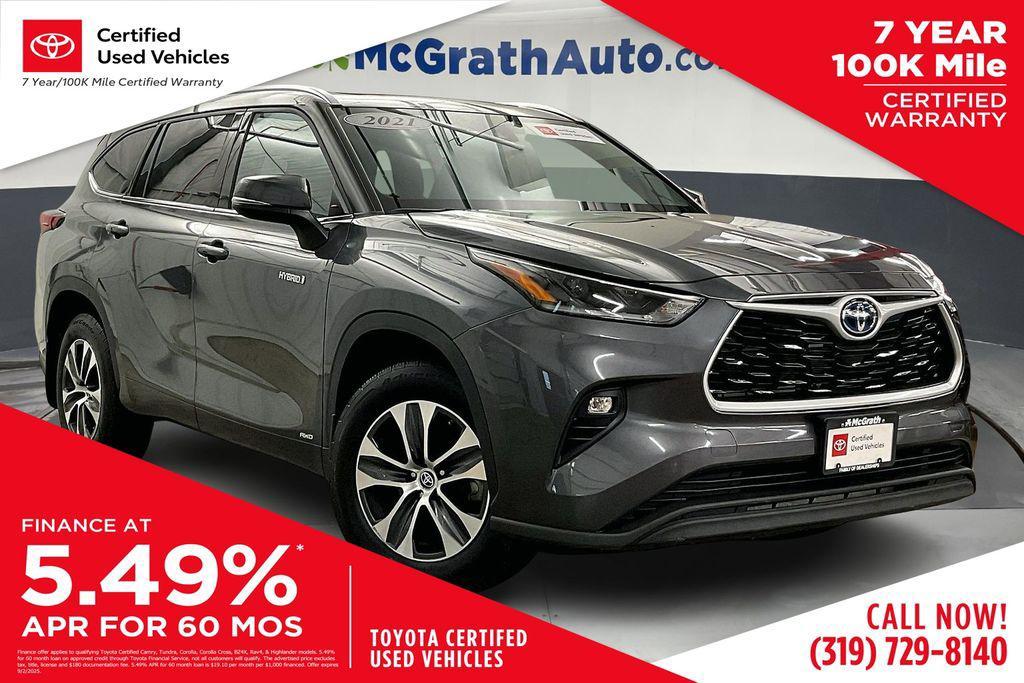 used 2021 Toyota Highlander Hybrid car, priced at $38,456