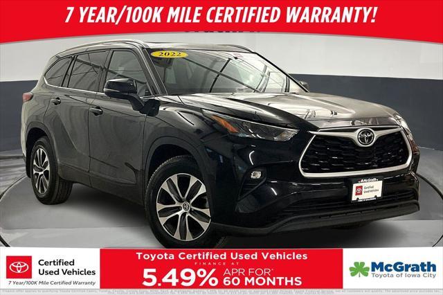 used 2022 Toyota Highlander car, priced at $38,340