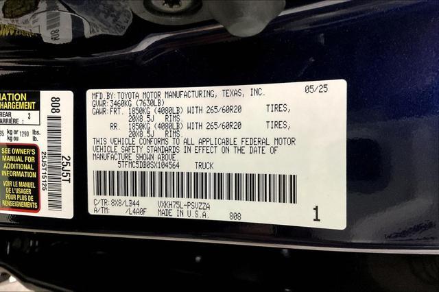 new 2025 Toyota Tundra Hybrid car, priced at $69,970
