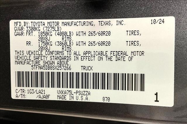 new 2025 Toyota Tundra car, priced at $63,984