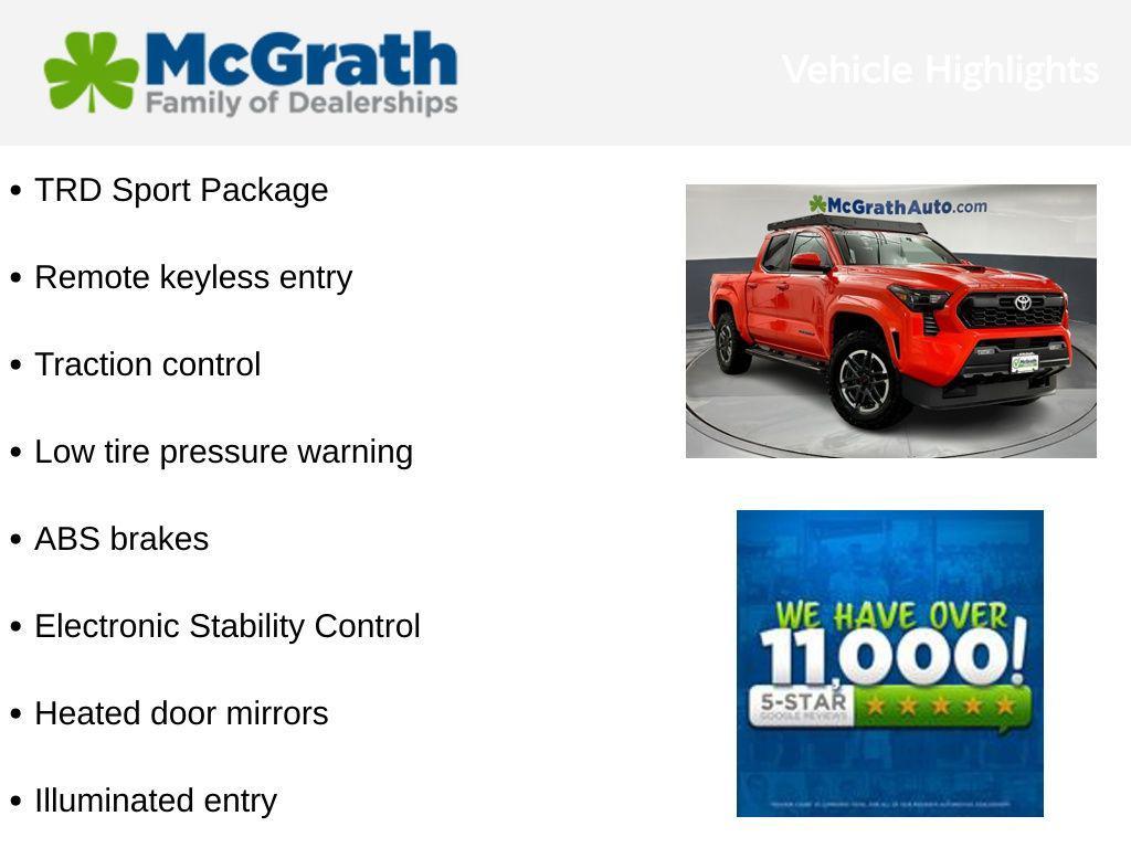 used 2024 Toyota Tacoma car, priced at $39,200