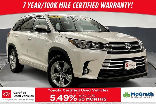 used 2019 Toyota Highlander car, priced at $33,339