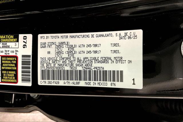 new 2025 Toyota Tacoma car, priced at $40,879
