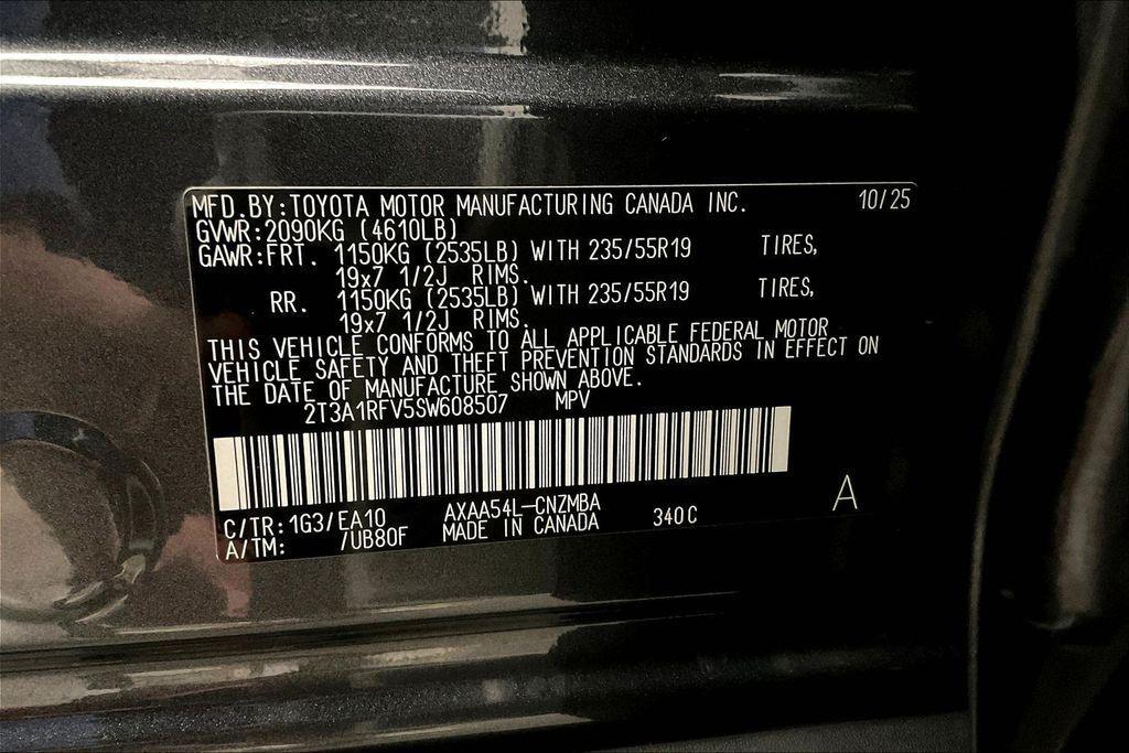 new 2025 Toyota RAV4 car, priced at $38,587