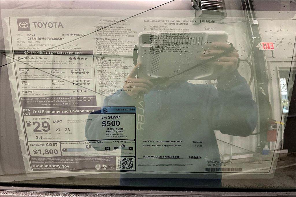 new 2025 Toyota RAV4 car, priced at $38,587