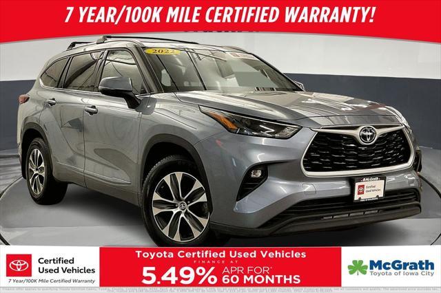 used 2022 Toyota Highlander car, priced at $39,987