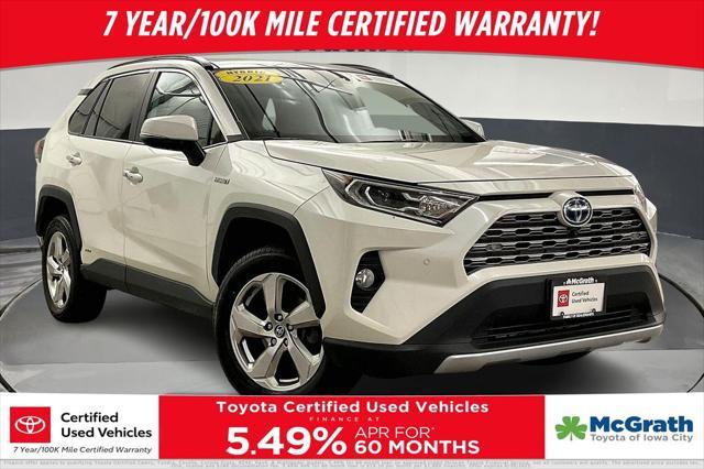 used 2021 Toyota RAV4 Hybrid car, priced at $34,213