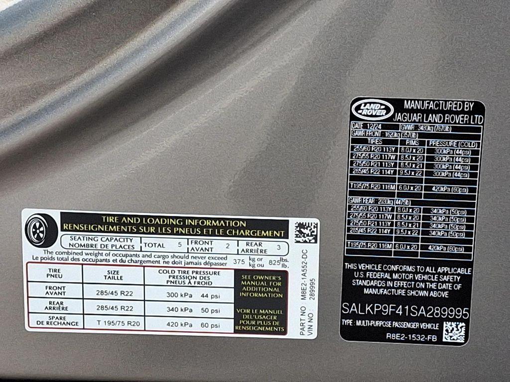 new 2025 Land Rover Range Rover car, priced at $126,980