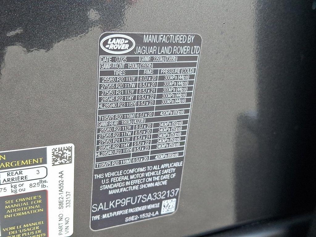 new 2025 Land Rover Range Rover car, priced at $123,705