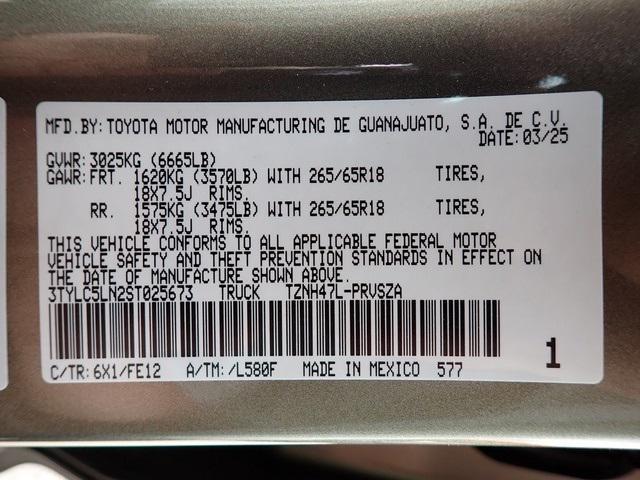new 2025 Toyota Tacoma car, priced at $54,748