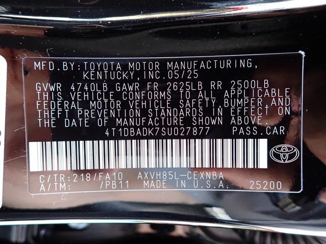 new 2025 Toyota Camry car, priced at $31,979