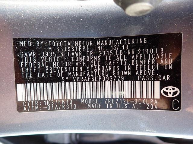 used 2020 Toyota Corolla car, priced at $17,345