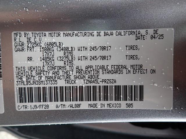 new 2025 Toyota Tacoma car, priced at $44,724